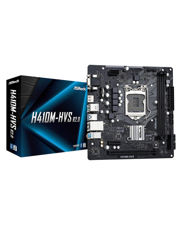 Asrock H410M-HVS R2.0 Intel H410 LGA 1200 (Socket H5) micro ATX