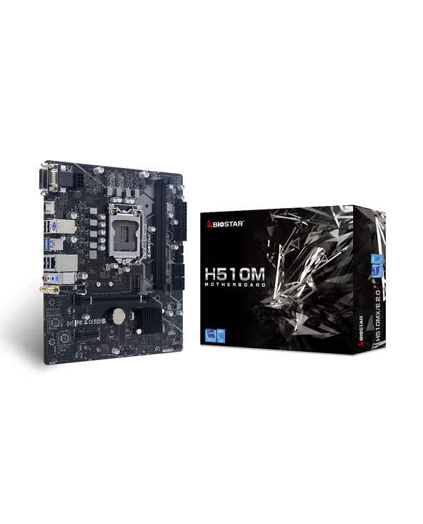 Biostar H510MX/E 2.0 carte mère Intel H510 LGA 1200 (Socket H5) ATX