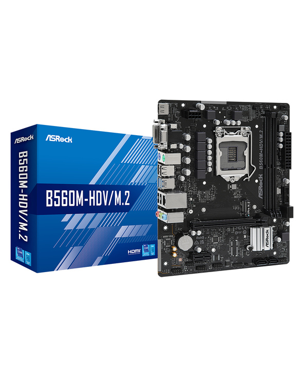 Asrock B560M-HDV/M.2 Intel B560 LGA 1200 (Socket H5) micro ATX