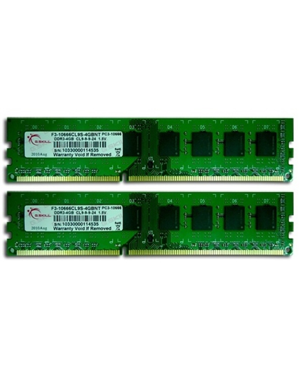 G.Skill 8GB DDR3 DIMM module de mémoire 8 Go 2 x 4 Go 1333 MHz