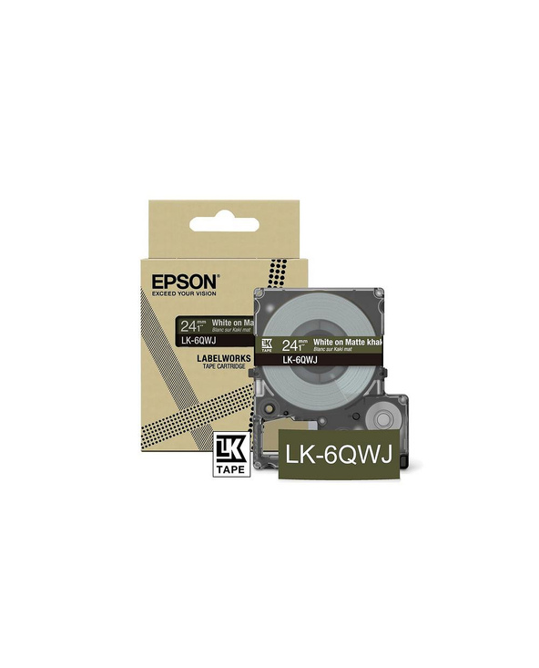 Epson LK-6QWJ Kaki, Blanc