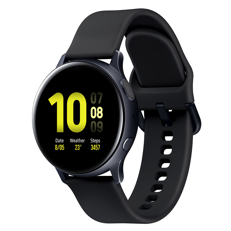 Samsung Galaxy Watch Active2 3,05 cm (1.2") OLED 40 mm Numérique 360 x 360 pixels Écran tactile Noir Wifi GPS (satellite)