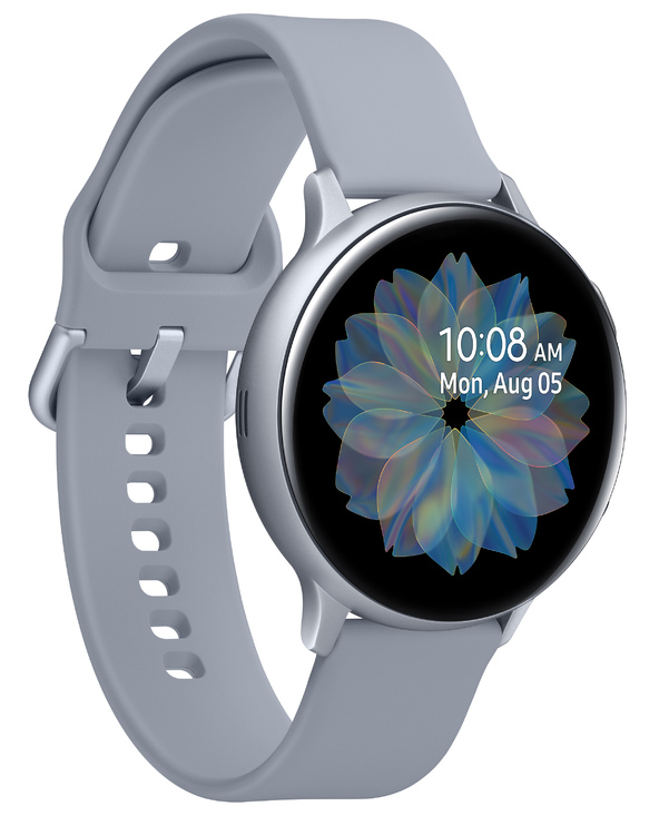 Samsung Galaxy Watch Active2 3,56 cm (1.4") OLED 44 mm Numérique 360 x 360 pixels Écran tactile Argent Wifi GPS (satellite)