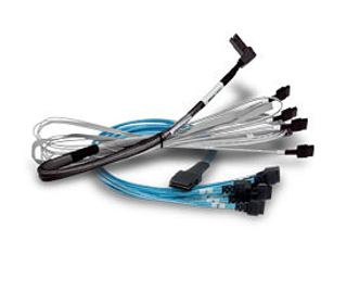 Broadcom 05-50064-00 câble Serial Attached SCSI (SAS) 1 m Noir, Bleu, Argent