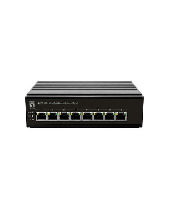 LevelOne IFS-0801 commutateur réseau Non-géré Fast Ethernet (10/100) Noir