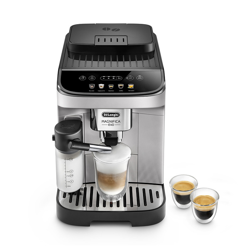 Non Communiqué Argent/Noir De'longhi Magnifica Evo Ecam290.61.sb - Machine À Café Automatique Avec Mousseur À Lait - 15 Bar - Image 7