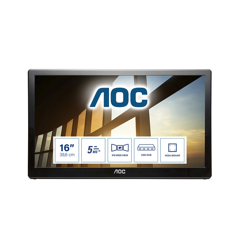 AOC 59 Series I1659FWUX 15.6" LCD Full HD 25 ms Noir