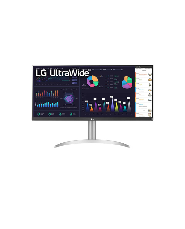 LG 34WQ650-W 34" LCD 4K Ultra HD 5 ms Argent, Blanc
