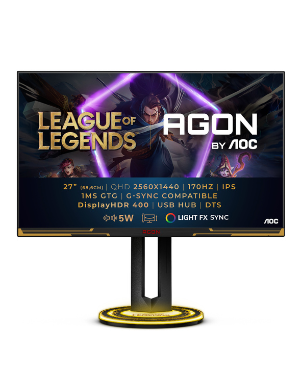 AOC AGON AG275QXL 27" LED Quad HD 1 ms Noir, Or