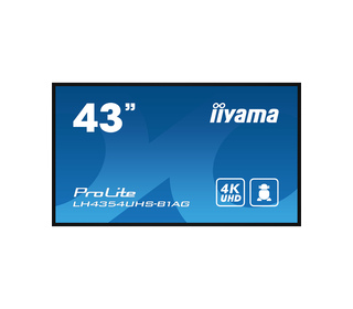 iiyama LH4354UHS-B1AG affichage de messages Panneau plat de signalisation numérique 108 cm (42.5") LCD Wifi 500 cd/m² 4K Ultra H