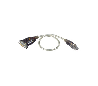 ATEN UC232A câble Série Transparent 0,35 m USB Type-A DB-9