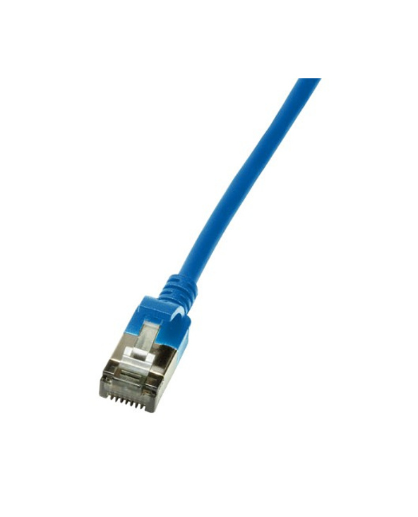 LogiLink Slim U/FTP câble de réseau Bleu 2 m Cat6a U/FTP (STP)