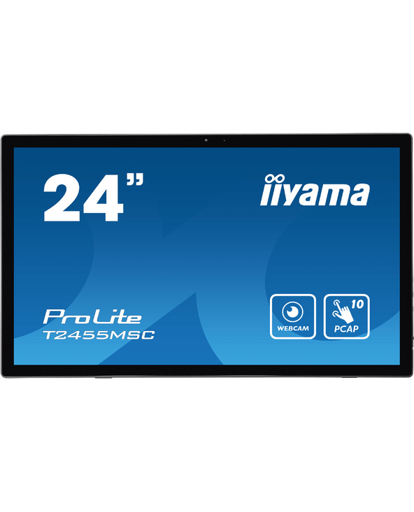 iiyama T2455MSC-B1 affichage de messages Panneau plat de signalisation numérique 61 cm (24") LED 400 cd/m² Full HD Noir Écran ta