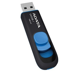 ADATA 64GB DashDrive UV128 lecteur USB flash 64 Go USB Type-A 3.2 Gen 1 (3.1 Gen 1) Noir, Bleu