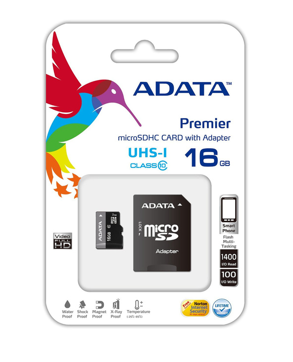 ADATA Premier microSDHC UHS-I U1 Class10 16GB 16 Go Classe 10
