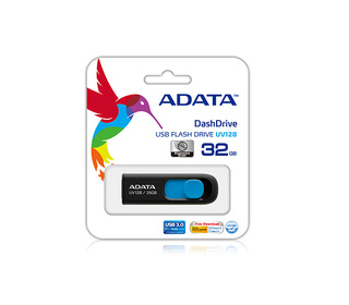 ADATA DashDrive UV128 128GB lecteur USB flash 128 Go USB Type-A 3.2 Gen 1 (3.1 Gen 1) Noir, Bleu