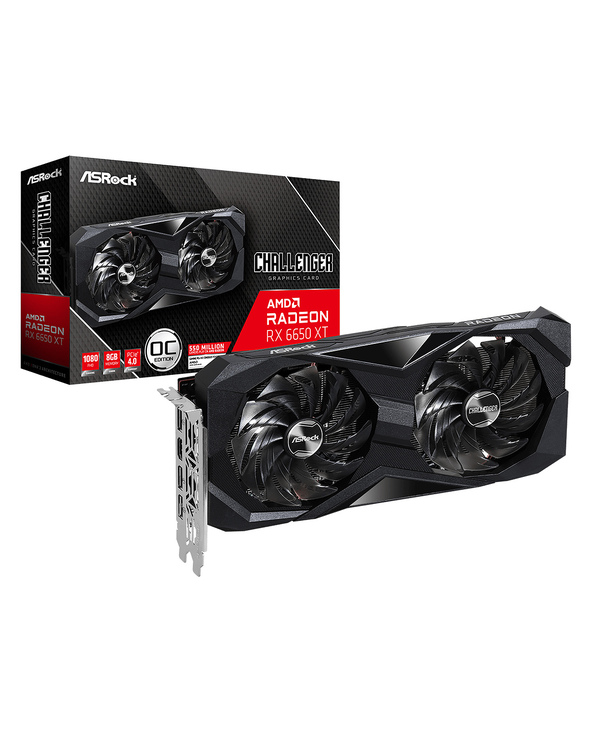 Asrock Challenger 90-GA3RZZ-00UANF carte graphique AMD Radeon RX 6650 XT 8 Go GDDR6