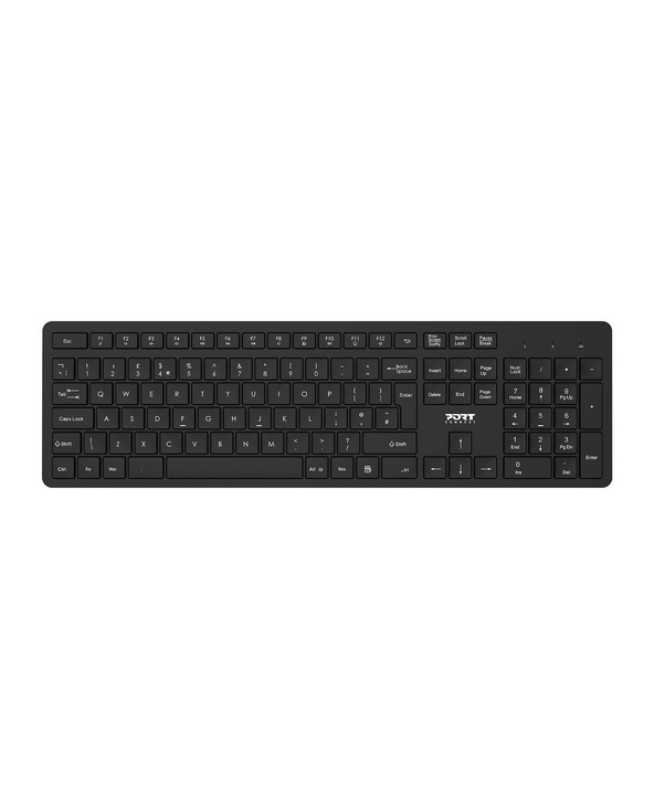 Port Designs 900904-UK clavier Souris incluse QWERTY Anglais britannique Noir