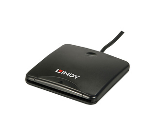 Lindy 42768 lecteur de carte magnétique Noir USB