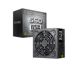 EVGA SuperNOVA 550 G3 unité d'alimentation d'énergie 550 W 24-pin ATX Noir