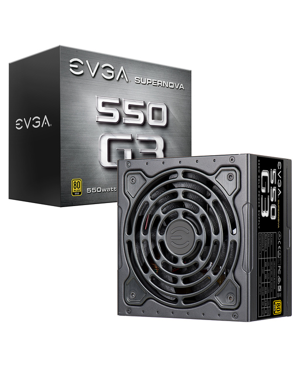 EVGA SuperNOVA 550 G3 unité d'alimentation d'énergie 550 W 24-pin ATX Noir
