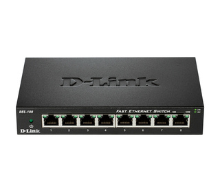 D-Link DES-108 commutateur réseau Non-géré Fast Ethernet (10/100) Noir