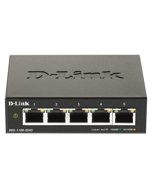 D-Link DGS-1100-05V2 commutateur réseau Géré L2 Gigabit Ethernet (10/100/1000) Noir