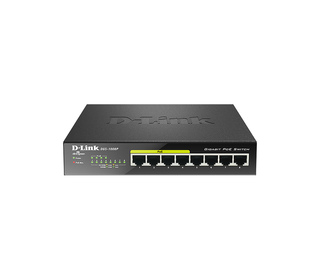 D-Link DGS-1008P commutateur réseau Non-géré Gigabit Ethernet (10/100/1000) Connexion Ethernet, supportant l'alimentation via ce