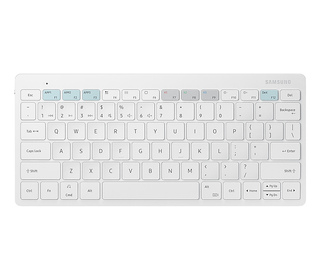 Samsung EJ-B3400BWGGDE clavier pour tablette Blanc Bluetooth QWERTZ Allemand