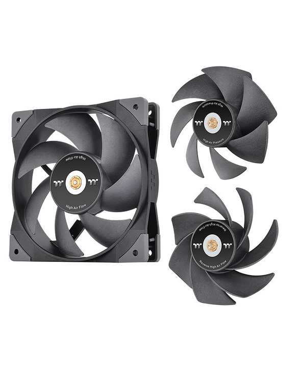 Thermaltake SWAFAN GT12 Boitier PC Refroidisseur d'air 12 cm Noir 3 pièce(s)