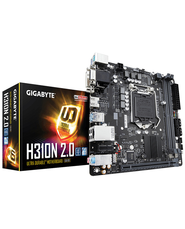 Gigabyte H310N 2.0 carte mère Intel H310 Express LGA 1151 (Emplacement H4) mini ITX