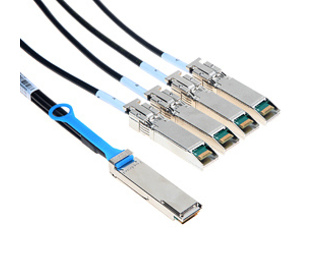 Mellanox Technologies QSFP / 4 SFP+, 3m câble d'InfiniBand 4 x SFP+ Noir
