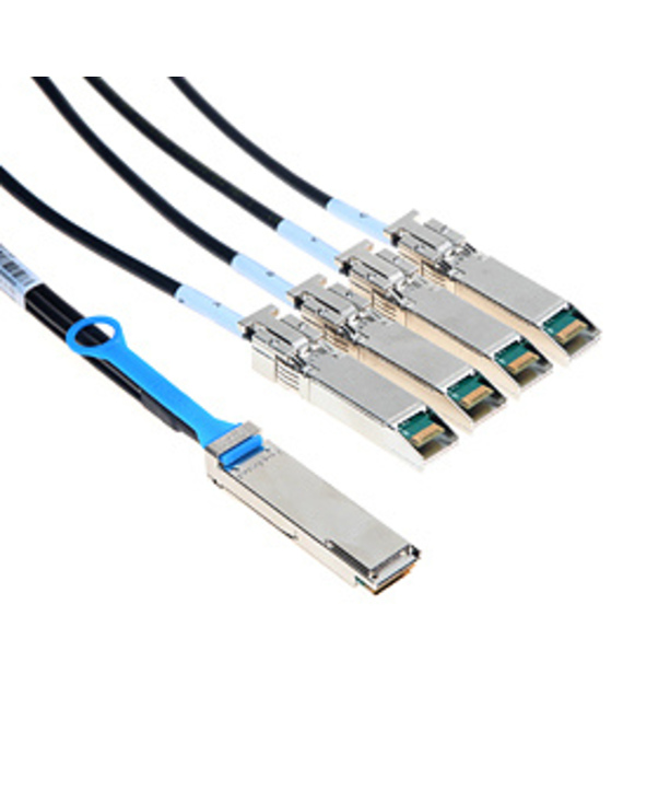 Mellanox Technologies QSFP / 4 SFP+, 3m câble d'InfiniBand 4 x SFP+ Noir
