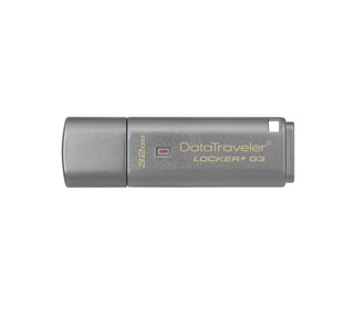 Kingston Technology DataTraveler Locker+ G3 32GB lecteur USB flash 32 Go USB Type-A 3.2 Gen 1 (3.1 Gen 1) Argent