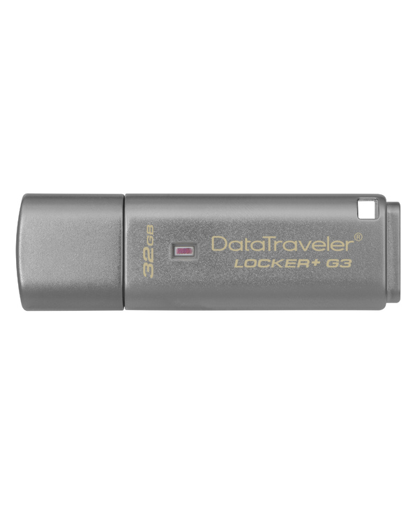 Kingston Technology DataTraveler Locker+ G3 32GB lecteur USB flash 32 Go USB Type-A 3.2 Gen 1 (3.1 Gen 1) Argent