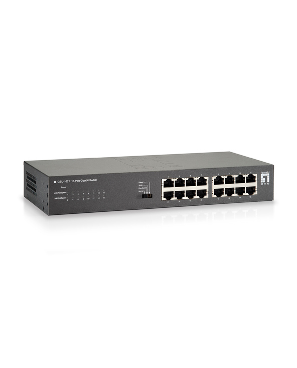 LevelOne GEU-1621 commutateur réseau Gigabit Ethernet (10/100/1000) Gris