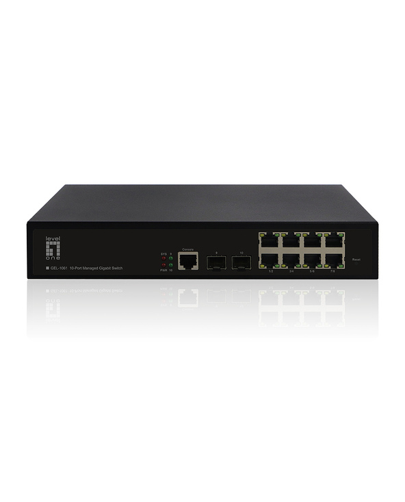 LevelOne GEL-1061 commutateur réseau Géré L2 Gigabit Ethernet (10/100/1000) Noir