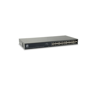 LevelOne GEP-2651 commutateur réseau Géré L3 Gigabit Ethernet (10/100/1000) Connexion Ethernet, supportant l'alimentation via ce