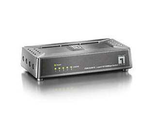 LevelOne FSW-0508TX commutateur réseau Non-géré Fast Ethernet (10/100) Noir, Gris