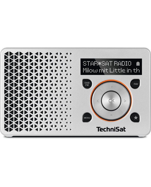 TechniSat DigitRadio 1 Portable Numérique Orange, Argent