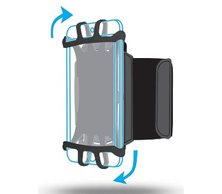 Mobilis ARM BAND 4-6IN . coque de protection pour téléphones portables 15,2 cm (6") Boîte à brassard Noir