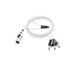 Mobilis 001328 câble antivol Blanc 1,8 m
