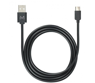 Mobilis 001278 câble USB 1 m USB A USB C/Lightning Noir