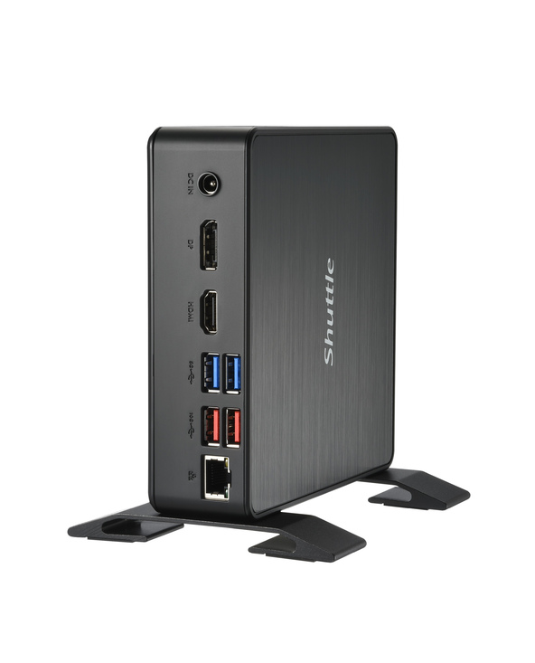 Shuttle XPC Nano PC NC40U, Intel Celeron 7305U, 1x HDMI, 1x DP,1xUSB-C/DP, 6x USB3.2, 1x 2.5" bay, 2x M.2, 1x LAN, RAID, fonctio