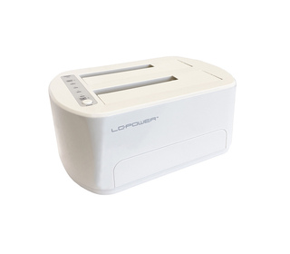 LC-Power LC-DOCK-U3-VI Station d'accueil de disques de stockage USB 3.2 Gen 1 (3.1 Gen 1) Type micro-B Blanc