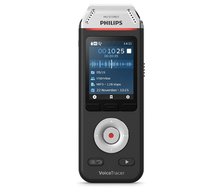Philips Voice Tracer DVT2810/00 dictaphone Carte flash Noir, Chrome