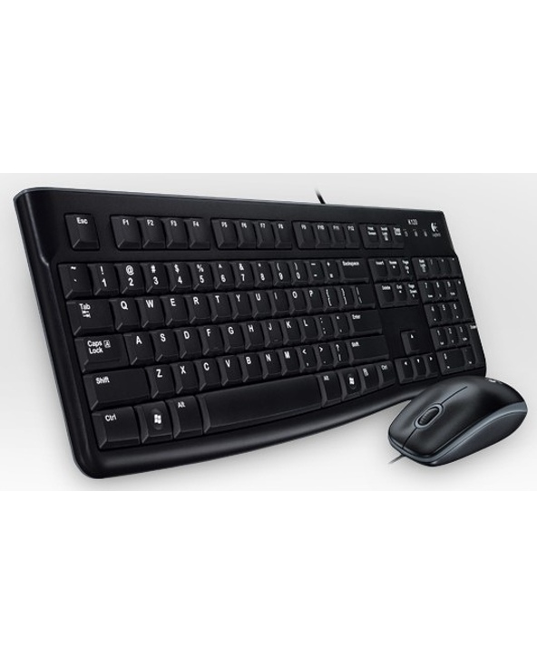 Logitech Desktop MK120 clavier Souris incluse USB AZERTY Français Noir