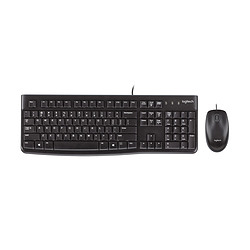 Logitech Desktop MK120 clavier Souris incluse USB QWERTY Anglais Noir