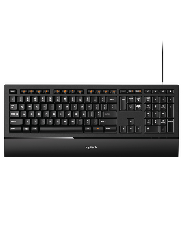 Logitech Illuminated Keyboard k740 clavier USB QWERTY Anglais Noir