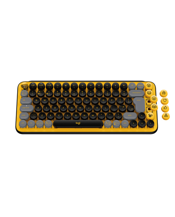 Logitech POP Keys Wireless Mechanical Keyboard With Emoji Keys clavier RF sans  fil + Bluetooth AZERTY